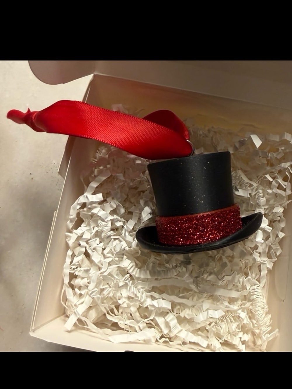 FAN MADE Taylor Swift Inspired Red Top Hat Ornament